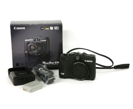 A Canon PowerShot G16 digital camera