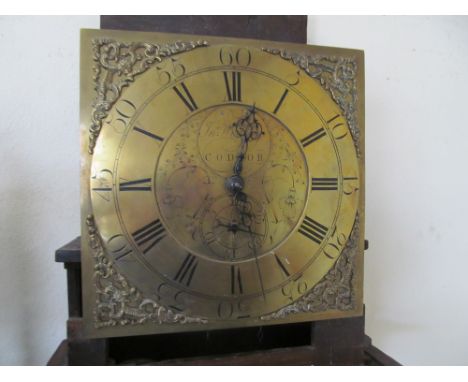 An oak Longcase clock with brass dial and   Tim Wooten, Codmor