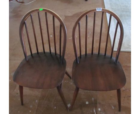 Two Ercol dining chairs