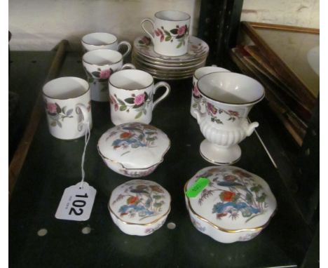 Six Wedgwood coffee cups and saucers and some Wedgwood