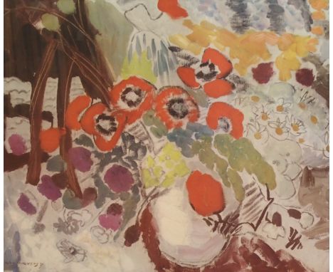 •IVON HITCHENS CBE (BRITISH 1893-1979) FLOWER PAINTING, 1931 Offset lithograph, signed artist's proof numbered 42/50 from the