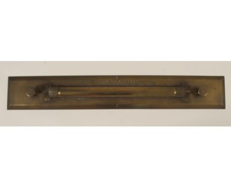 A BRASS MAP READING ROLLER RULE marked H.M. SUBMARINE L.16, 45cm long Condition Report: Available upon request