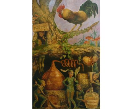 •CHARLES CAMERON BAILLIE (SCOTTISH 1901-1960) THE FAERY STILL Oil on panel board, 140 x 91cm (55 x 35 3/4") Condition Report: