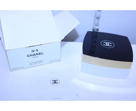 A boxed Chanel no5 loose power compact 