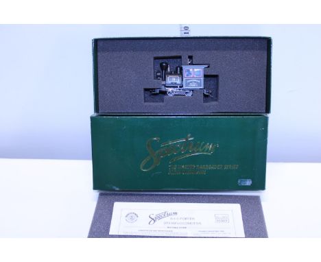 A boxed Bachmann Spectrum 0-4-0 porter steam locomotive O Gauge 