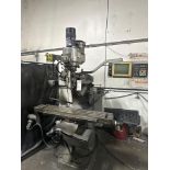BRIDGEPORT KNEE MILL WITH POWER DRAWBAR, DRO