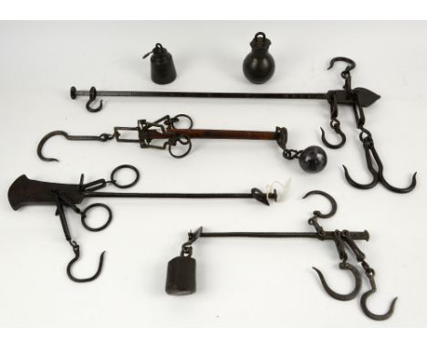 1920's cast metal butcher's scales..  