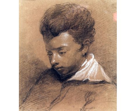 JOSEPH GELDART (1808-1882, BRITISH)
A Portrait Sketch of Geldart’s Son George
pencil drawing, highlighted with white
9 x 8ins