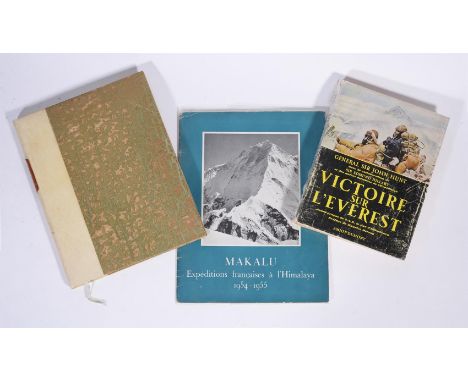 
	
		Ɵ&nbsp;HIMALAYAS:  a group of Three SIGNED French editions, 1951 - 1954.  comprises:  HERZOG, Maurice. (1919 - 2012 ). a