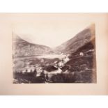ALBUM: An album of 16 photographs, 8 watercolour sketches, Norway, (c.1900).