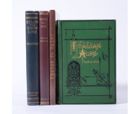 
	
		Ɵ&nbsp;FRESHFIELD, Douglas.  (1845 - 1934).  Four Works:  first editions, one being a Presentation copy, 1865-1923.   co