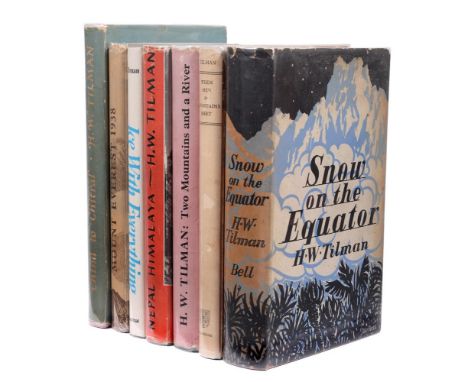 
	
		Ɵ&nbsp;TILMAN, Harold William. (1898 - 1977).  Seven Works: first editions, two volumes SIGNED by the author, and one vo