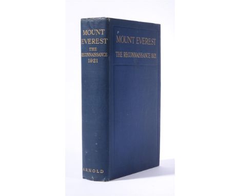 
	
		Ɵ&nbsp;HOWARD-BURY, Lieut.- Col. Charles Kenneth. (1881-1963).  Mount Everest The Reconnaissance 1921. SIGNED by seven m