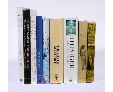 
	
		Ɵ&nbsp;THESIGER, Wilfred. (1910 - 2003).  Eight Works, and one related: five volumes SIGNED by the author. London, 1959-