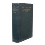 Ɵ NORTON, E.F. (1884-1954). The Fight for Everest 1924. SIGNED. 1925.