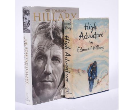 
	
		Ɵ&nbsp;HILLARY, Edmund. (1919 - 2008).  Two Works: SIGNED first editions, 1955-1999.   comprises:   High Adventure. SIGN