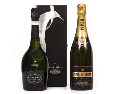 CHAMPAGNE A bottle of Piper Heidsieck 1990 Vintage together with a bottle of Laurent Perrier Grand Siecle (2)