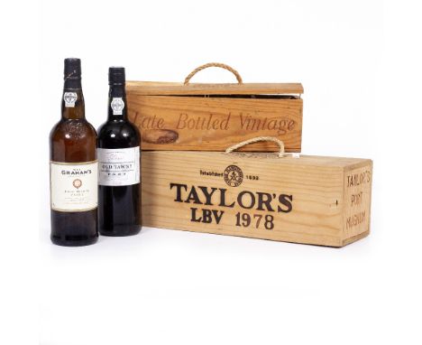 PORT A Magnum Taylor's late bottled Vintage 1978 OWC together with three further bottles of Port consisting of Tawny Port, a 
