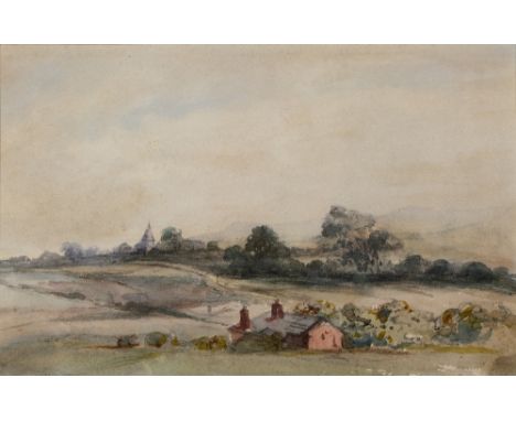 CHARLES GRAY GRAVES (1783-1852) From Hassocks Gate Railway Station, 1846, watercolour, 15.5cm x 24cm and a further 19th centu