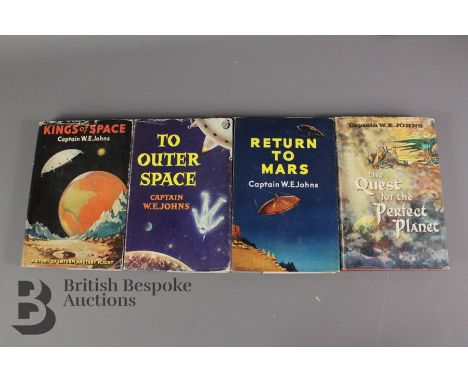 Captain W.E Johns 1st Edition Science Fiction 1st editions in dust jackets, the first is Kings of Space published Hodder & St