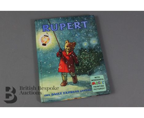Rupert 1960 Annual, laminate pictorial boards, this book belongs to neatly entered, not price clipped. Magic painting contest