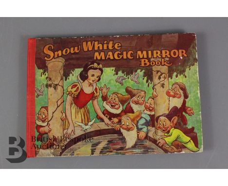 Walt Disney's Snow White Magic Mirror book with 3D glasses, published by Dean and Son no date (1939) with 6 stereoscopic plat