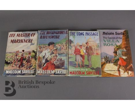 Four Malcolm Saville 1st Editions from the Buckingham Series. The Master of Maryknowle publ. Evans 1950 1st Edition in dust w