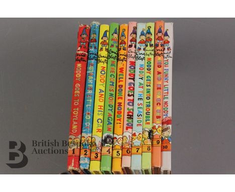 Noddy books 1 to 10 by Enid Blyton all 1st editions in dust jackets. The first ten books in the Noddy series. Very hard to fi