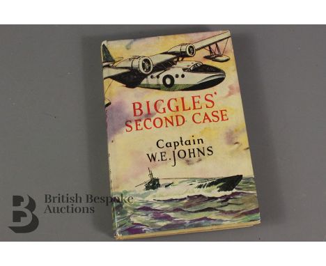 Captain W.E Johns Biggles - Second Case, 1948 1st edition in dust wrapper, published Hodder & Stoughton 1948, minor wear to h