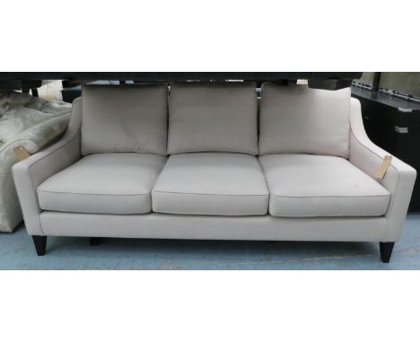 BESPOKE SOFA LONDON SOFA, neutral fabric upholstered finish, 211cm W. 