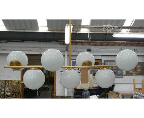 CEILING LIGHT, 92cm drop, 110cm Wide, 1950's Italian style. 