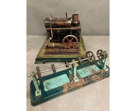 A vintage steam engine 