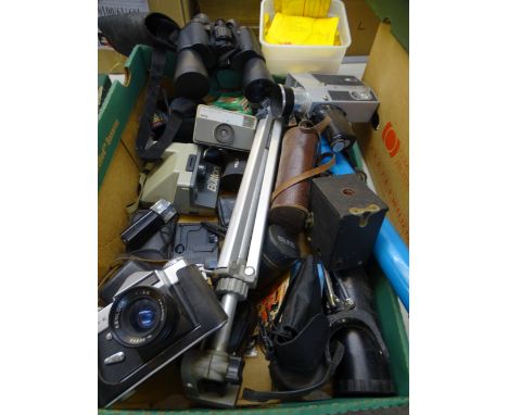 VINTAGE CINE &amp; CAMERA EQUIPMENT, 20 x 50 binoculars, telescope ETC
