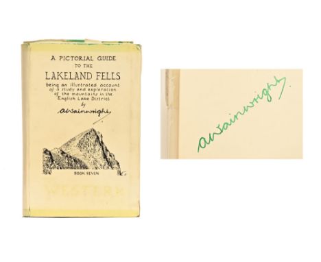 Alfred Wainwright A Pictorial Guide To The Lakeland Fells Book Seven, The Western Fells, signed first edition.