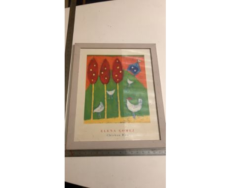 Framed Elena Gomez print - Chicken run 