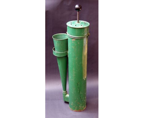 A painted tin nautical fog air-horn CONDITION REPORT; Approximately 53 cm in height