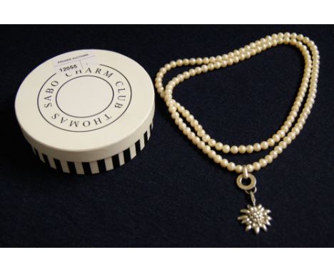 Thomas Sabo sterling silver and pearl necklace