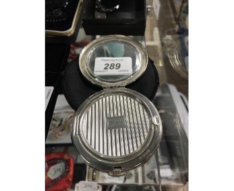 KIGV OF LONDON HALL MARKED SILVER COMPACT
