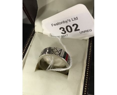 SOLID SILVER GUCCI RING