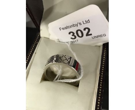 SOLID SILVER GUCCI RING