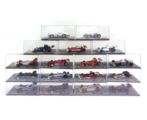 SEVENTEEN 1/43 SCALE DIECAST MODEL FORMULA 1 RACING CARS  each mint or near mint and boxed.