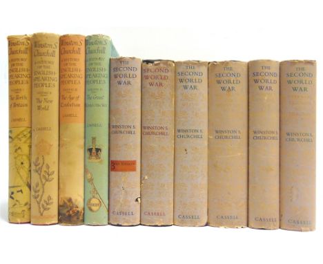 [HISTORY].  Churchill, Winston. The Second World War, six volumes, third and first editions, Cassell, London, 1950 / 1949 / 1