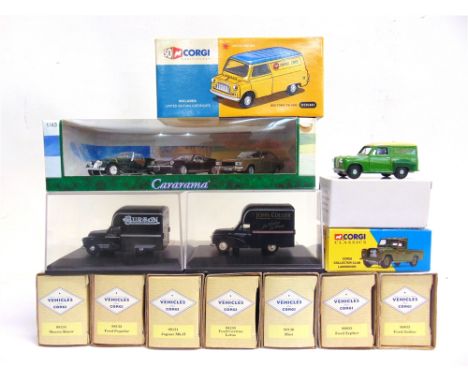 ASSORTED 1/43 SCALE DIECAST MODEL VEHICLES  mainly by Corgi, including also a Cararama gift set, each mint or near mint and b