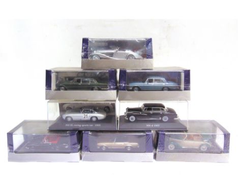 EIGHT 1/43 SCALE ATLAS EDITIONS MERCEDES-BENZ DIECAST MODELS  each mint or near mint and boxed (five boxes still factory shri