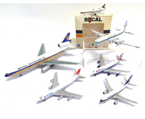 SEVEN ASSORTED MODEL AIRCRAFT  one boxed (box lacking inner packaging).