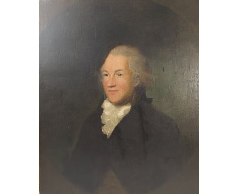 A late 18th century English School, oil on canvas, portrait of Edmund Ferrers of Oak Ferrers county Sussex and Isleworth coun