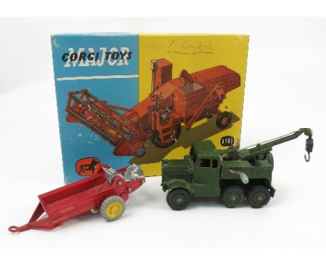 A boxed Dinky Super Toys Recovery Tractor, number 661, together with a boxed Dinky Toys 321 Massey-Harris Manure Spreader, an