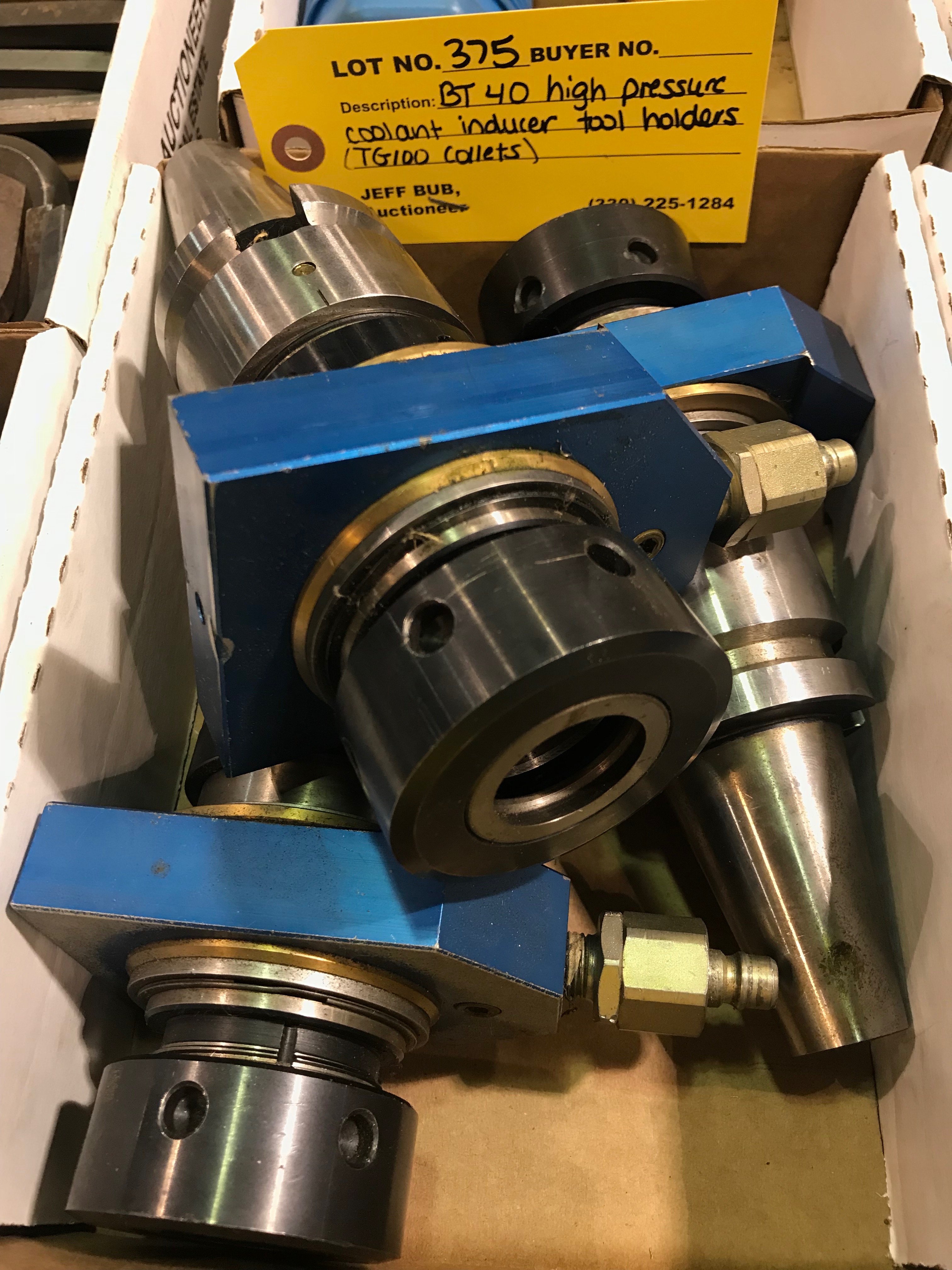 BT40 High Pressure Coolant Inducer Tool Holders