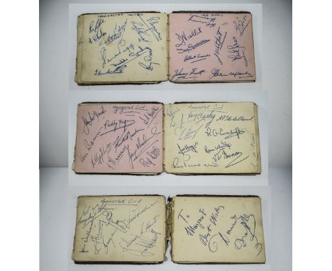 Manchester United 1950's Sporting Interest Autograph Album. Containing the Busby Bases Team Signatures of 1957-1958. Albert S