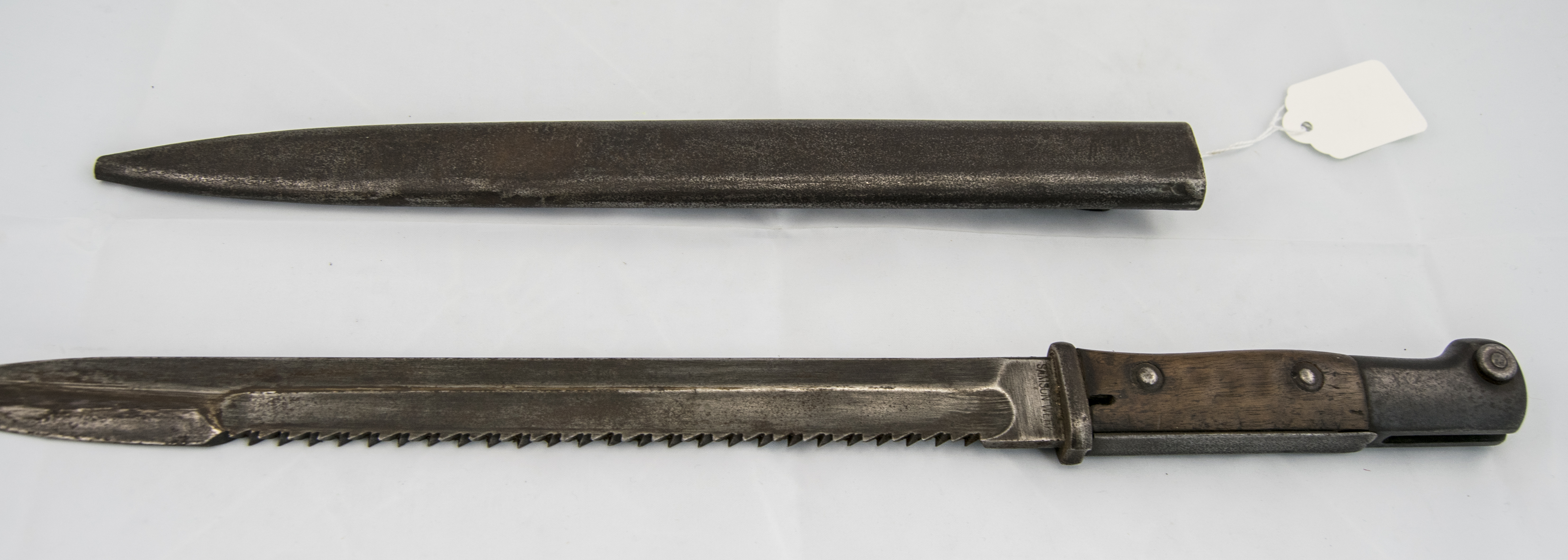 German Mauser Pioneer S14 World War I Sawtooth and Scabbard